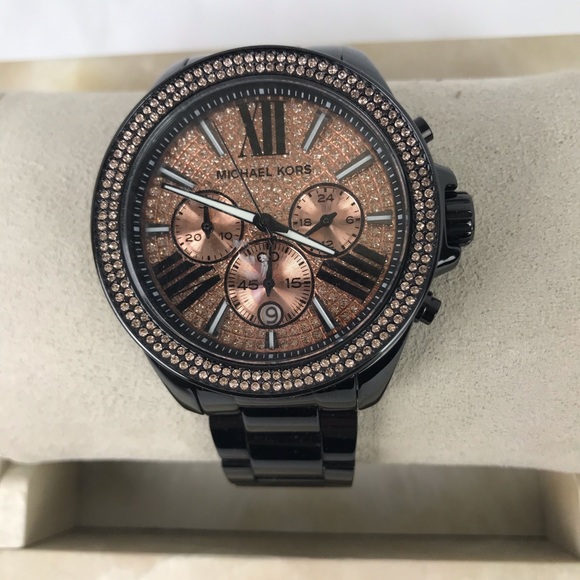 Everest Chrgrph Rose Dial Black Ion-plated - Picture 7 of 7